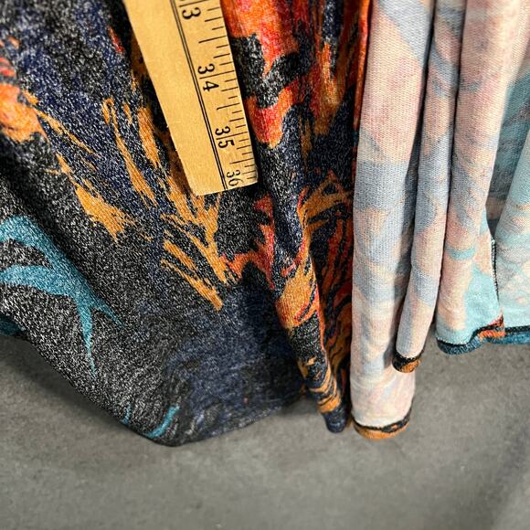 Attitudes by Renee Global Illusions Casknit Cocoon Cardigan Jungle Orchid Size1X - Picture 14 of 14